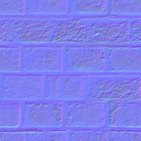 seamless wall bricks normal map 0002